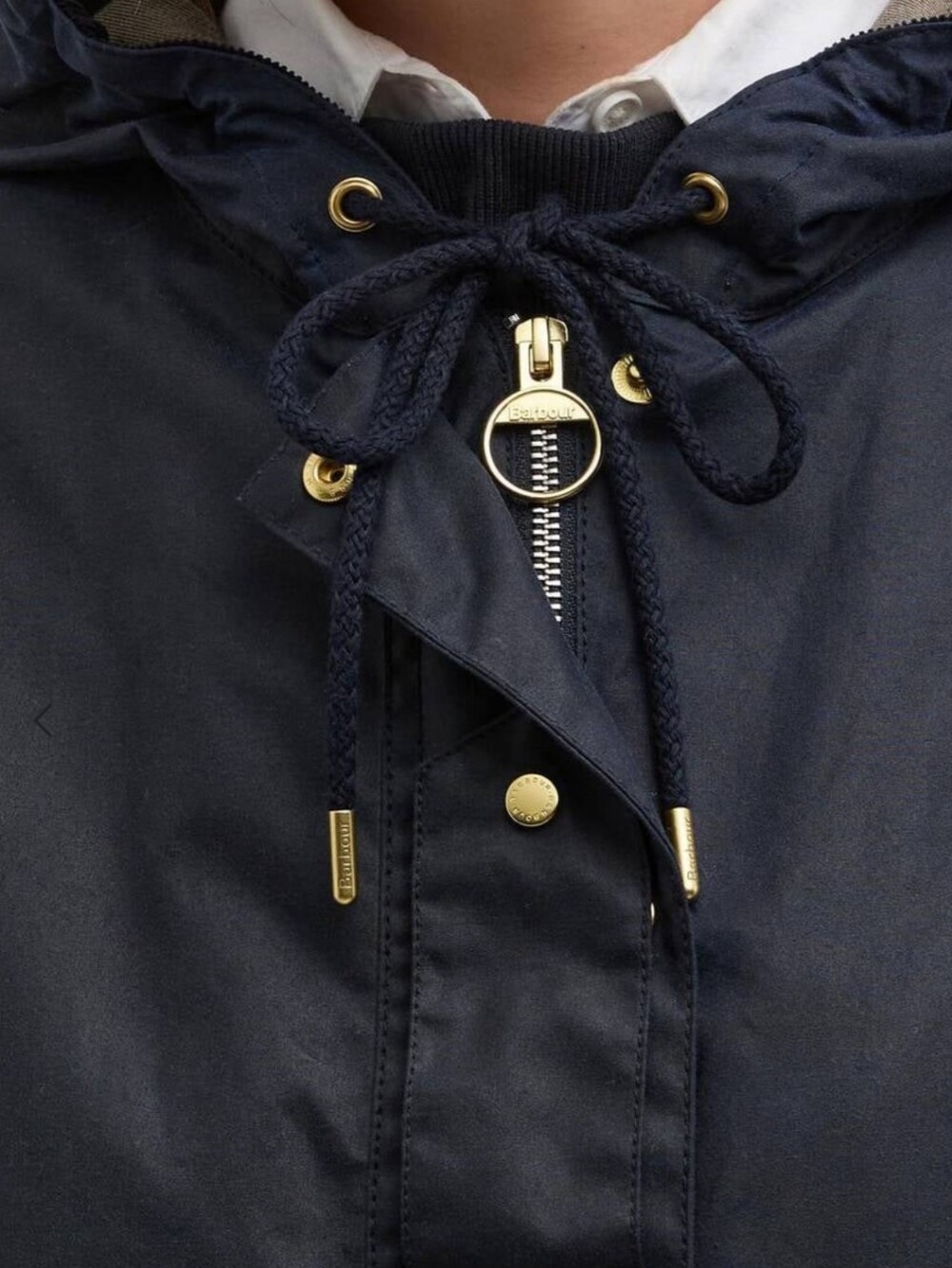 Barbour NWOT Ryedale Waxed Cotton Women's Jacket Sz 8 Deep NAVY - Picture 7 of 16